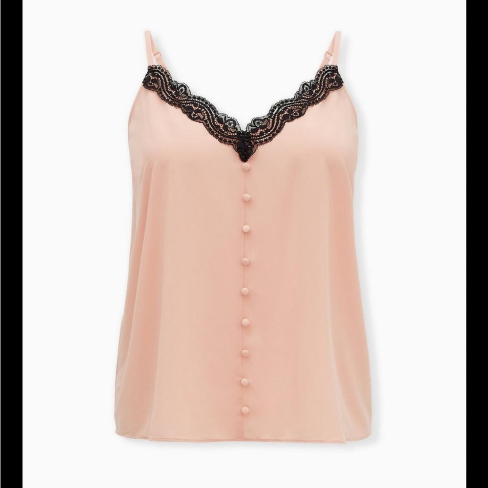 NWT {TORRID} Chablis lace trimmed cami
